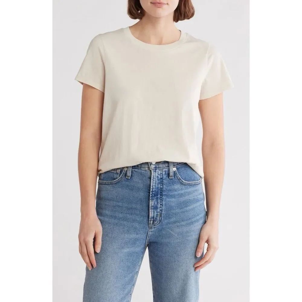 ✨Madewell The Perfect Crewneck Sz Medium Tee in Allday Jersey✨
